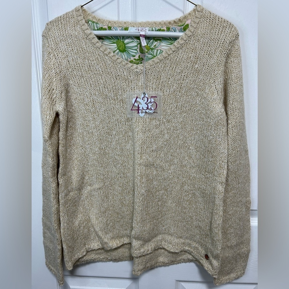 Matilda Jane Cream Knit Sweater kids/BigGirl NWT